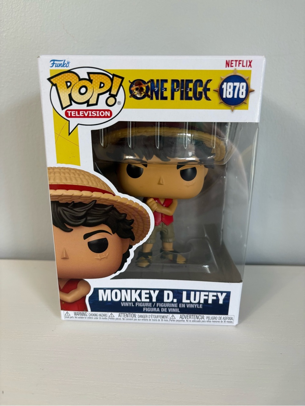 Funko Pop Television One Piece Monkey D Luffy Vinyl Figure Coastal Casual Retro